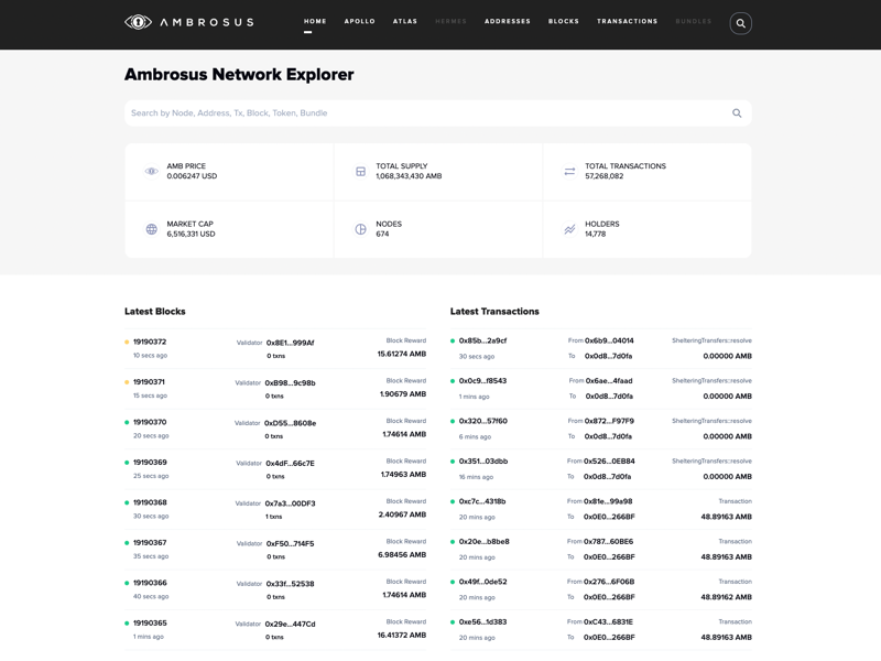 Ambrosus Explorer 