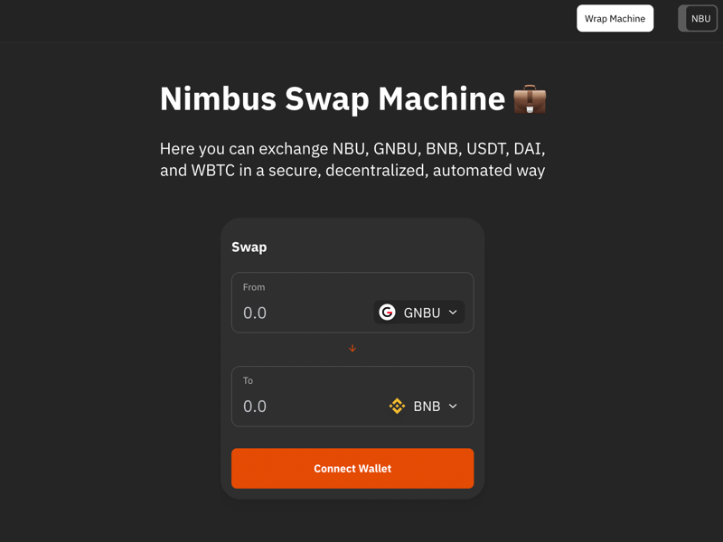 Nimbus Swap Machine 💼 
